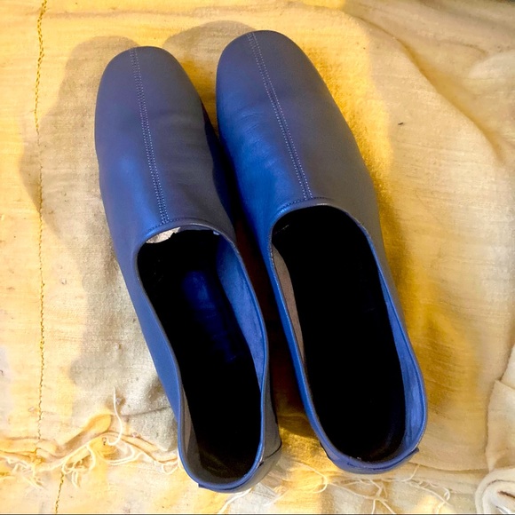 By FAR Petra Gray Smooth Leather Flats Size 9/39 - Picture 2 of 5